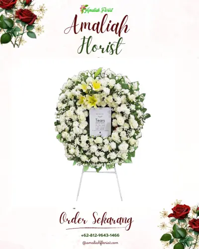 Krans Bunga Duka Cita di Sindanglaut